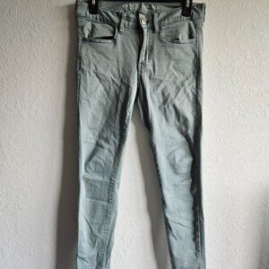 American Eagle - sage blue jeggings